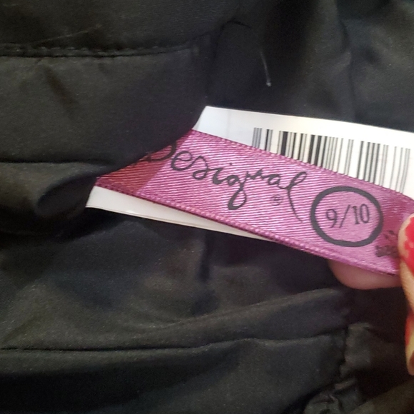 Girls desigual puffer coat sz 9/10 - Picture 6 of 6